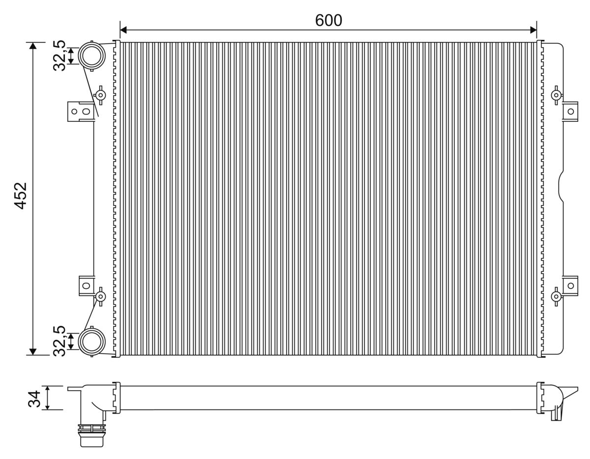 VALEO 701971 Radiator, engine cooling