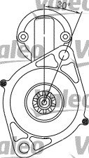 VALEO 455574 Motorino d'avviamento