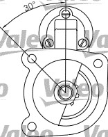 VALEO 455622 Motorino d'avviamento