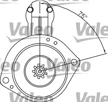 VALEO 455914 Motorino d'avviamento