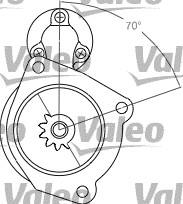 VALEO 458200 Motorino d'avviamento