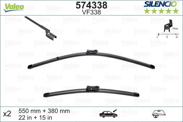 VALEO 574338 SILENCIO FLAT...