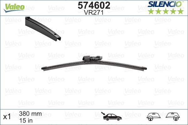 VALEO 574602 SILENCIO REAR...