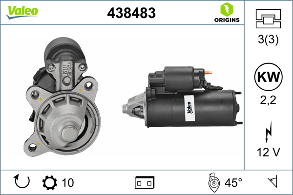 VALEO 438483 Startér