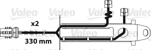 VALEO 882329 Indicatore d'usura, Pastiglia freno