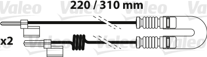 VALEO 882339 Indicatore d'usura, Pastiglia freno-Indicatore d'usura, Pastiglia freno-Ricambi Euro