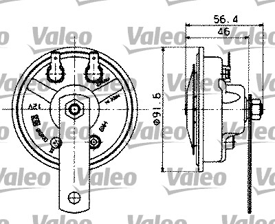 VALEO 479164 Clacson