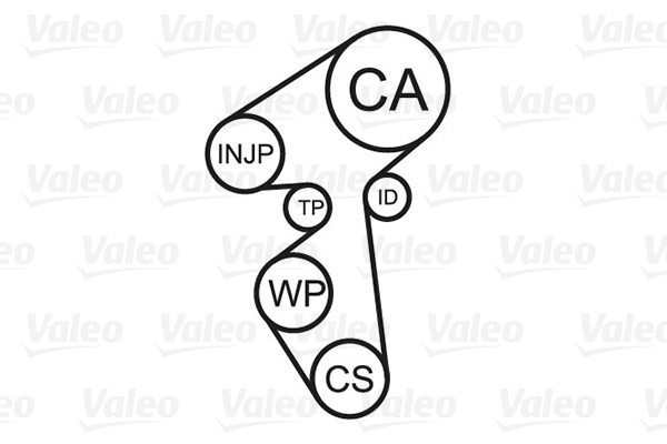 VALEO 614503 Pompa acqua + Kit cinghie dentate