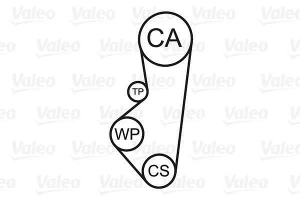 VALEO 614510 Pompa acqua + Kit cinghie dentate