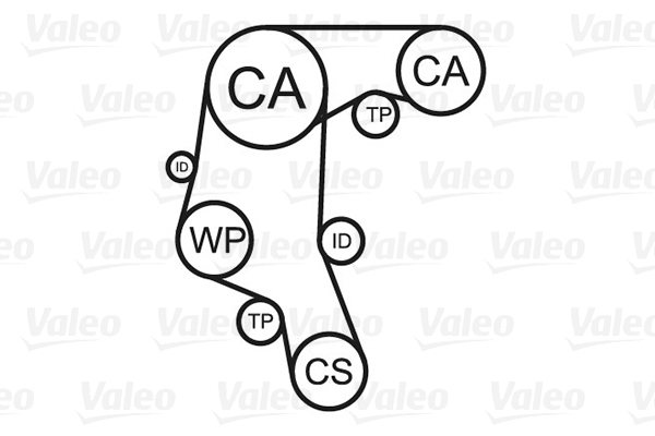 VALEO 614540 Pompa acqua + Kit cinghie dentate