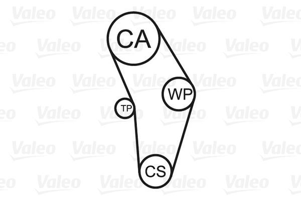 VALEO 614543 Pompa acqua + Kit cinghie dentate