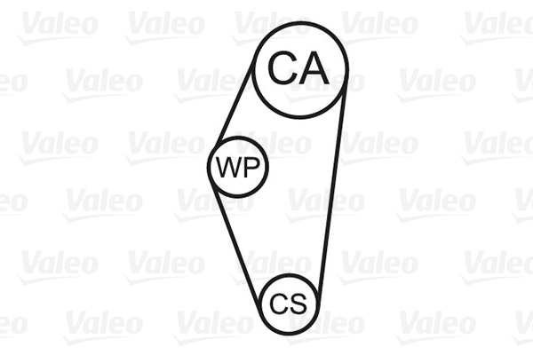 VALEO 614544 Pompa acqua + Kit cinghie dentate