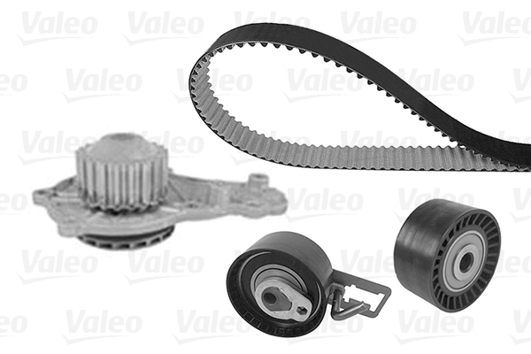 VALEO 614574 Pompa acqua + Kit cinghie dentate-Pompa acqua + Kit cinghie dentate-Ricambi Euro