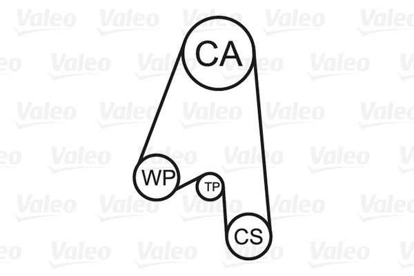 VALEO 614587 Pompa acqua + Kit cinghie dentate