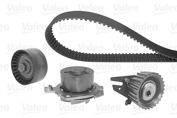 VALEO 614650 Pompa acqua + Kit cinghie dentate-Pompa acqua + Kit cinghie dentate-Ricambi Euro