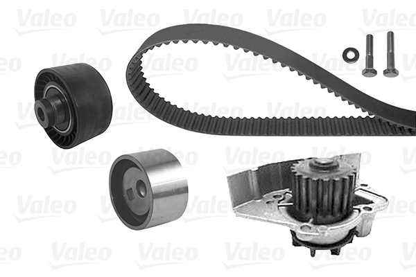 VALEO 614662 Pompa acqua + Kit cinghie dentate-Pompa acqua + Kit cinghie dentate-Ricambi Euro