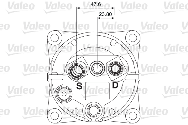 VALEO 700853 Compressore, Climatizzatore