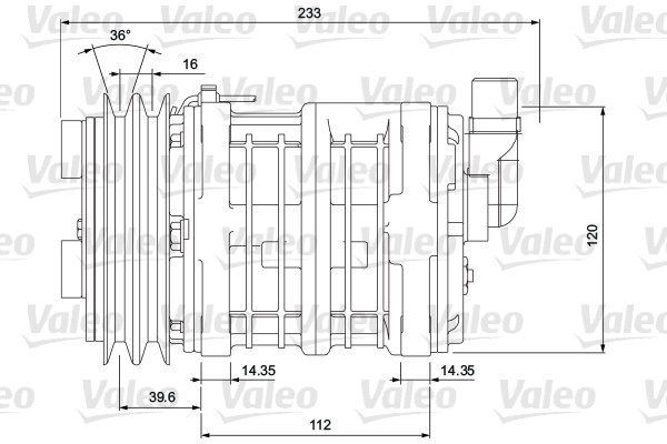 VALEO 700854 Compressore, Climatizzatore-Compressore, Climatizzatore-Ricambi Euro