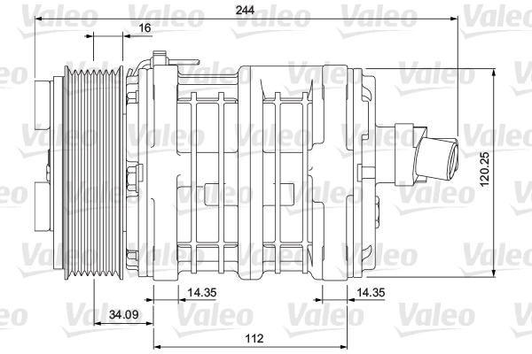 VALEO 700855 Compressore, Climatizzatore-Compressore, Climatizzatore-Ricambi Euro