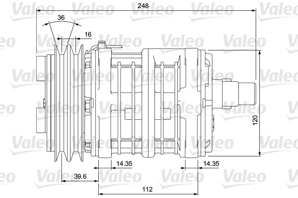 VALEO 700857 Compressore,...