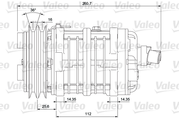 VALEO 700864 Compressore,...