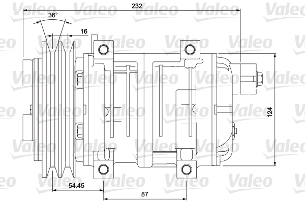 VALEO 700868 Compressore, Climatizzatore-Compressore, Climatizzatore-Ricambi Euro