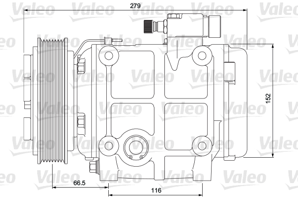 VALEO 700873 Compressore, Climatizzatore-Compressore, Climatizzatore-Ricambi Euro