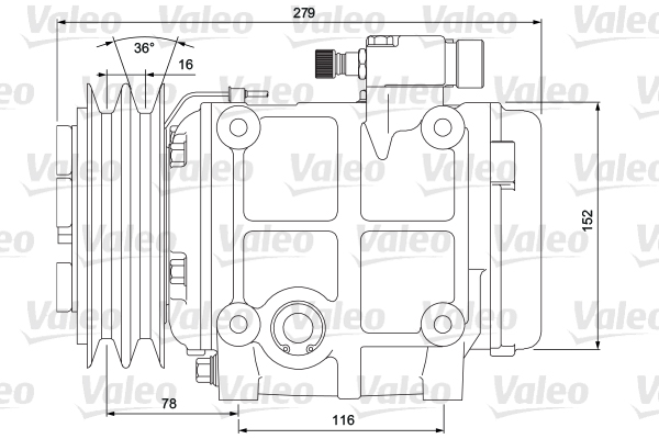 VALEO 700874 Compressore, Climatizzatore-Compressore, Climatizzatore-Ricambi Euro