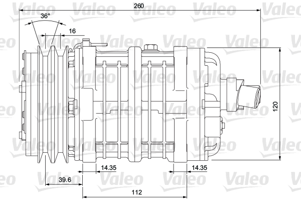VALEO 716653 Compressore, Climatizzatore