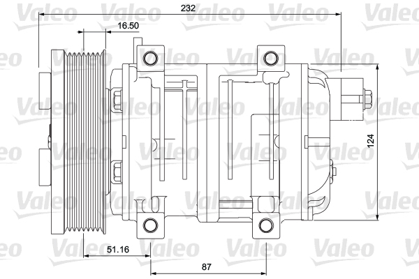 VALEO 716657 Compressore, Climatizzatore