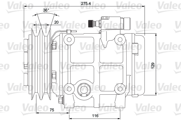 VALEO 716659 Compressore, Climatizzatore