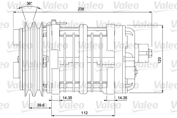 VALEO 815904 Compressore, Climatizzatore-Compressore, Climatizzatore-Ricambi Euro