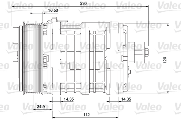 VALEO 815906 Compressore, Climatizzatore-Compressore, Climatizzatore-Ricambi Euro