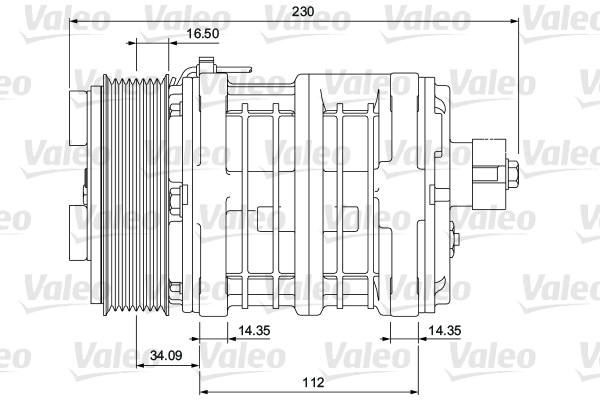 VALEO 815909 Compressore, Climatizzatore