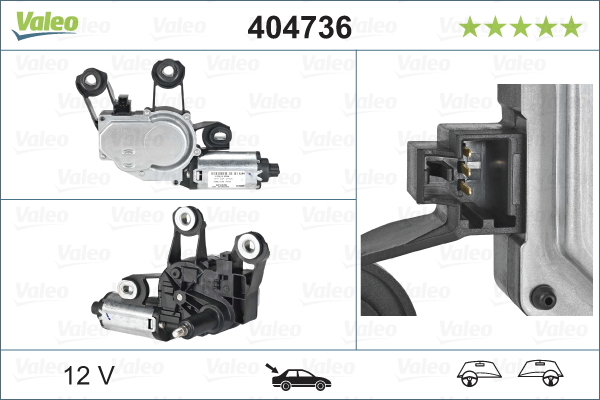 VALEO 404736 törlőmotor hátsó FORD FORD AUSTRALIA
