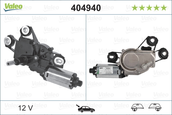 VALEO 404940 törlőmotor bal hátsó VW