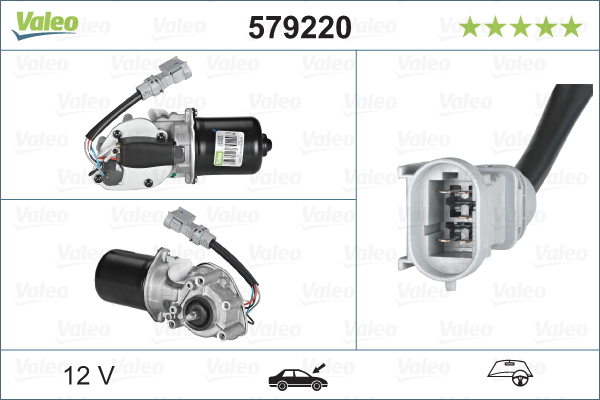 VALEO 579220 törlőmotor elöl RENAULT