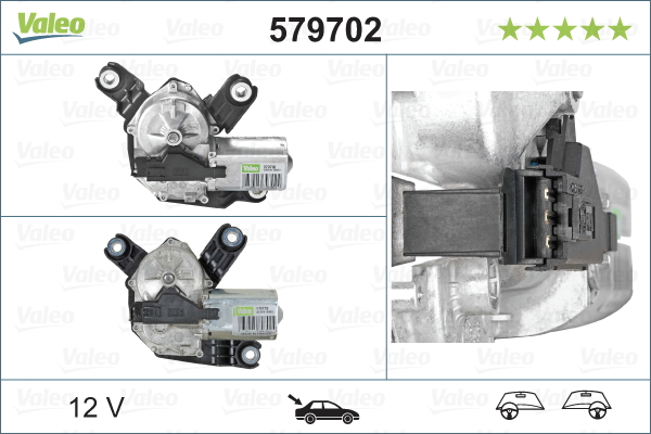 VALEO 579702 törlőmotor hátsó OPEL VAUXHALL