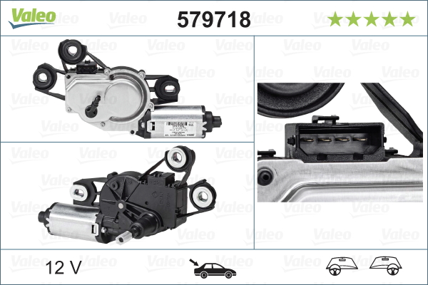 VALEO 579718 törlőmotor hátsó SEAT