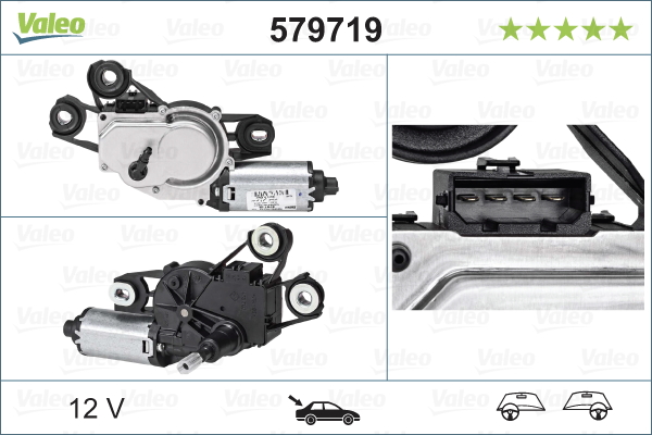 VALEO 579719 törlőmotor hátsó SEAT