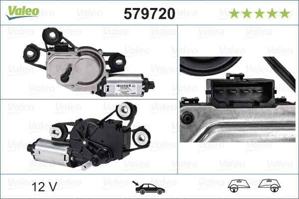 VALEO 579720 törlőmotor hátsó SEAT