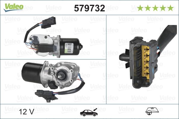 VALEO 579732 törlőmotor elöl NISSAN OPEL RENAULT