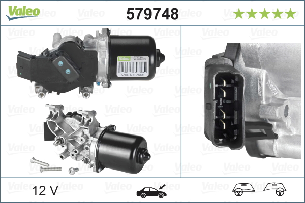 VALEO 579748 törlőmotor elöl NISSAN
