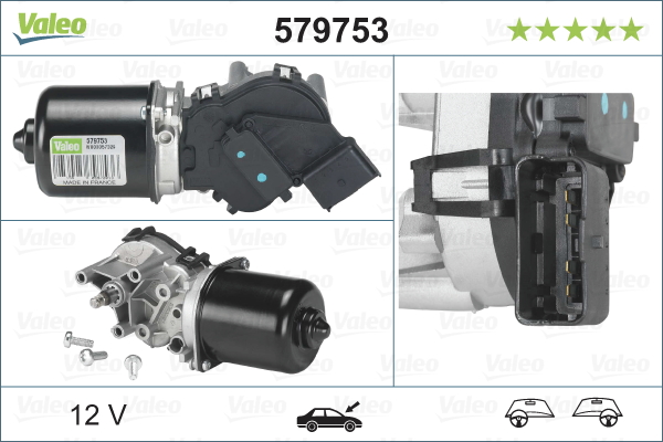 VALEO 579753 törlőmotor elöl RENAULT
