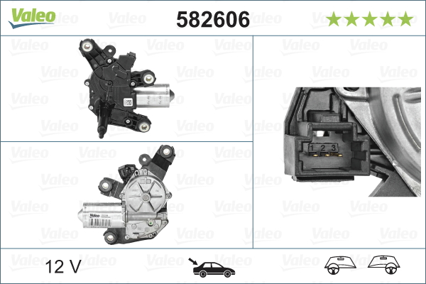 VALEO 582606 törlőmotor hátsó DACIA RENAULT