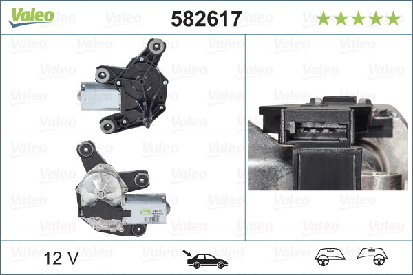 VALEO 582617 törlőmotor hátsó ABARTH FIAT