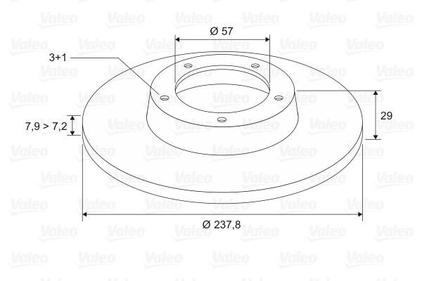 VALEO 186130 Discofreno