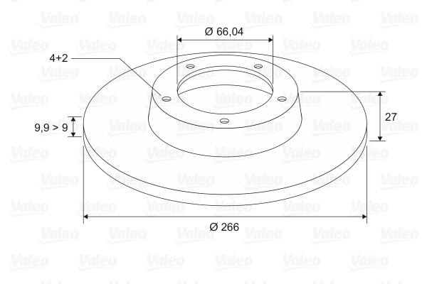 VALEO 186134 Discofreno