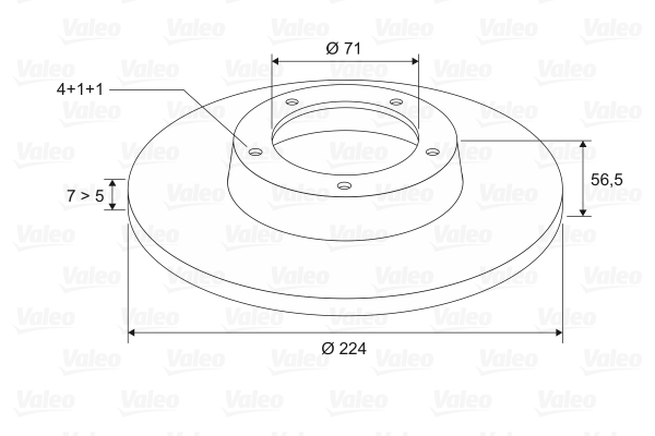 VALEO 186135 Discofreno-Discofreno-Ricambi Euro