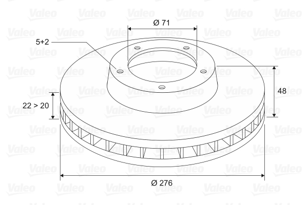 VALEO 186145 Discofreno